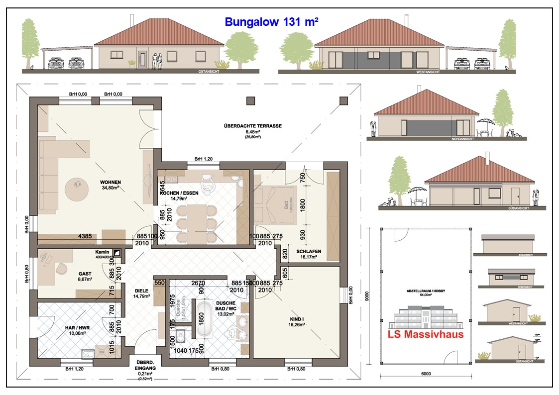 Bungalow 131 m² Mann